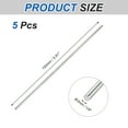 thumbnail image 2 of 5pcs 316 Stainless Steel Round Rod Bar, 3x150mm Silver Solid Shaft Rods, 2 of 6
