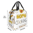 thumbnail image 3 of Honeii Home Cooking Print Lunch Bag Women, Lunch Box Lunch Bag for Women Adult Men, Small Leakproof Cute Lunch Tote Large Capacity Reusable, 3 of 8
