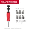 thumbnail image 2 of Hyper Tough 13-Piece Ratcheting Screwdriver with In-Handle Storage, 2 of 16