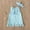Blue, variant on Herrnalise Toddler Kids Summer Girls Lace Solid Color Sleeveless Cute Bow Dress Suit