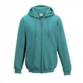 thumbnail image 1 of Awdis Plain Mens Hooded Full Zip Hoodie / Zoodie, 1 of 2