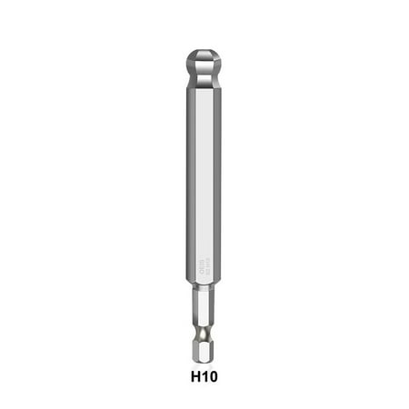 

1pc Ball End Hex Screwdriver Bit Metric Hex Bit 100mm Long Magnetic Driver Bit