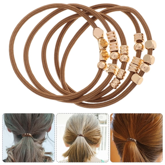 DRAFIDEEP 5PCS Hair Scrunchies Set - Elegant and Comfortable Rubber Band Hair Accessories for Women Daily Use