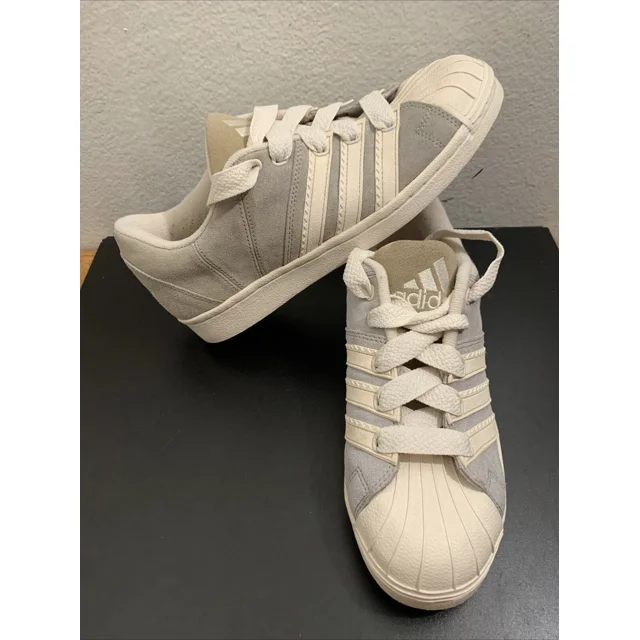 Vtg Ad-id-as Superstar Modified 1998 Suede Gray Men Sz 8.5 032294