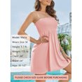 thumbnail image 4 of As Rose Rich Women's Cover up Beach Strapless Mini Dress, L, 4 of 9