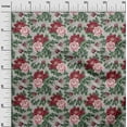 thumbnail image 3 of oneOone Rayonne Vert Tissu Retraite Fête Retraité Inviter Cartes Rétro Floral Robe Tissu Tissu Imprimé par la Cour 56 Pouces de Large, 3 of 5