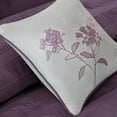 thumbnail image 5 of Madison Park Queen Hampton 7-Piece Comforter Set, Plum, 5 of 5
