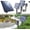 2pcs, variant on Solar Pond Aerator with Air Pump, Solar Powered Pond Aerator with Pipe Air Bubble Stones, 2.5W Direct-Drive Oxygen Bubbler for Garden Fish Tank Outdoor Pool Pond，1pc