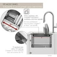 thumbnail image 6 of Stylish 16 3/4" Over Sink Stainless Steel Dish Organizer in Graphite Black, 6 of 10