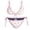 Set01, variant on Bikini Sets for Women Reversible Swimsuit Halters Top Low Rises String Bottom 4th Of July Hotdog Print 2-in-1 Bathing Suit