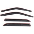 thumbnail image 3 of Ikon Motorsports Compatible with 88-91 Honda Civic Sedan Polycarbonate Window Vent Visor Deflector Rain Guard 4Pc Outside Mount 1988 1989 1990 1991, 3 of 9
