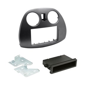 Scosche HA1707DGB Dash Kit For 2008 Honda Accord Non-Navigation - DIN/Double DIN Radio Installation With Pocket (Dark Grey)