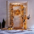 thumbnail image 3 of BrylaneHome Pre-Lit Gold & Silver Wreath, 3 of 4