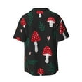 thumbnail image 2 of Fotbe Amanita Mushroom print Short Sleeve Button Down Shirts for Men Casual Summer Beach Wrinkle Free Shirt-X-Large, 2 of 7