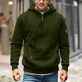 thumbnail image 2 of Falkdiz Boys Hooded Sweatshirts Warm with Pockets Pullover Winter Outdoor Casual Long Sleeve Shirts for Boys Stylish,Army Green,Size: 5, 2 of 8