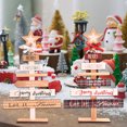 thumbnail image 2 of Billuyoard Decoración en forma de árbol de Navidad para Hotel y oficina en casa, estante de para sala de estar, mesita de noche, adorno de madera, Kits de decoración para fiestas Tipo 1 Billuyoard HA070106-01, 2 of 6