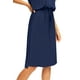 thumbnail image 2 of Vestido Simier Fariry para mujer, casual, de trabajo, de primavera, azul marino, XL, 2 of 6
