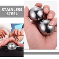 thumbnail image 3 of SHOWERORO 1 Pair Workout Ball Baoding Balls Silver for Outdoor Activities and Exercise, 3 of 8