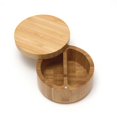 thumbnail image 1 of Lipper International 8839 Caja De Especias Dividida En Madera De Bambú Con Cubierta Giratoria, 4,75 Pulgadas De Diámetro X 2,75 Pulgadas De Altura, 1 of 4