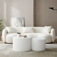 thumbnail image 4 of Williamspace Storage Round MDF Eco-Friendly P2 Particle Board Coffee Table, White, 4 of 8