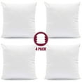 thumbnail image 6 of Lux Decor Collection White Decorative Throw Pillows for Couch & Bed - 12" x 12" Pillow Insert Set of 4, 6 of 6