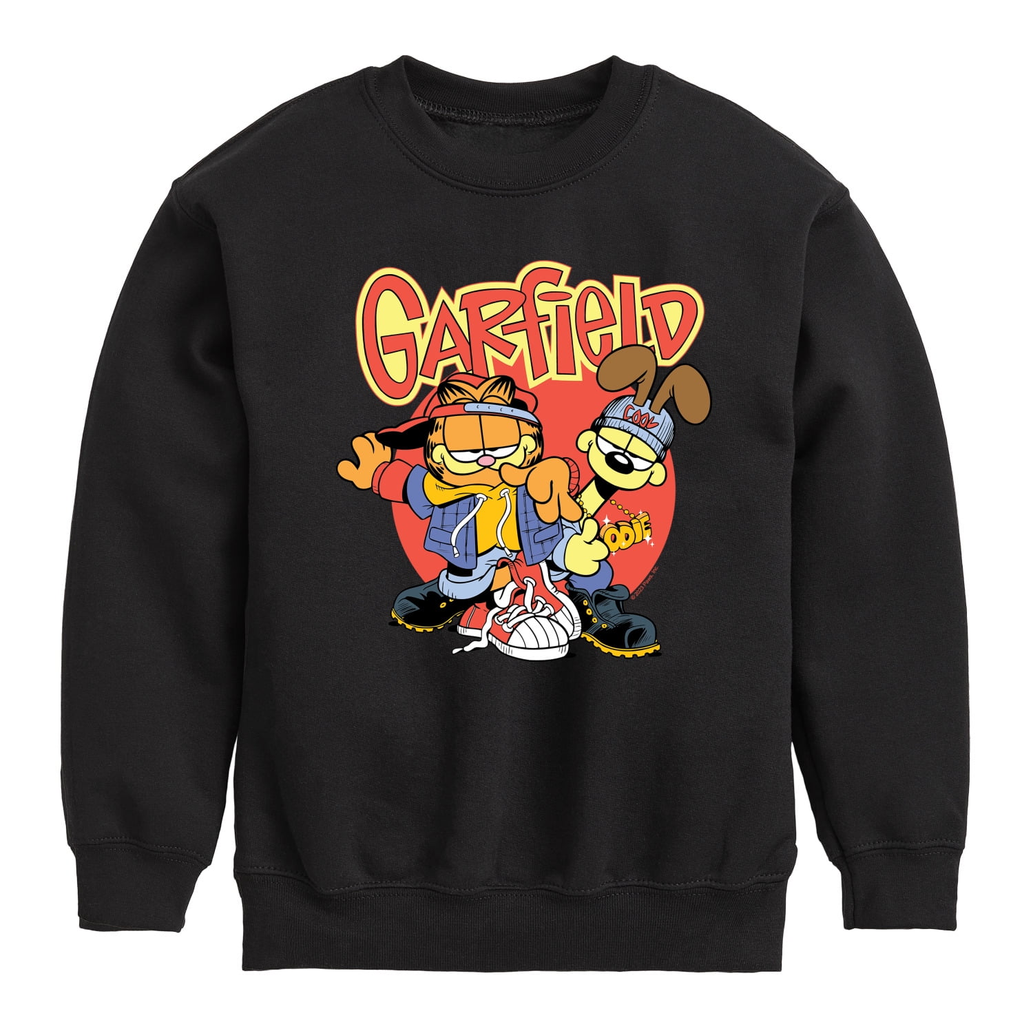 Naked Golf Garfield Nickelodeon スウェット 黒 Garfield - Ignoring You - Toddler And Youth Crewneck Fleece