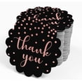 thumbnail image 4 of Inkdotpot Real Rose Gold Foil Thank You Bridal Shower Tags Favor Hang Paper Tags 50 Piece, 4 of 6