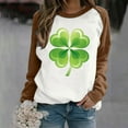 thumbnail image 2 of FAIWAD Tunique Femme Saint-Patrick Manches Longues Col Rond Tunique Grande Taille Pull, 2 of 4