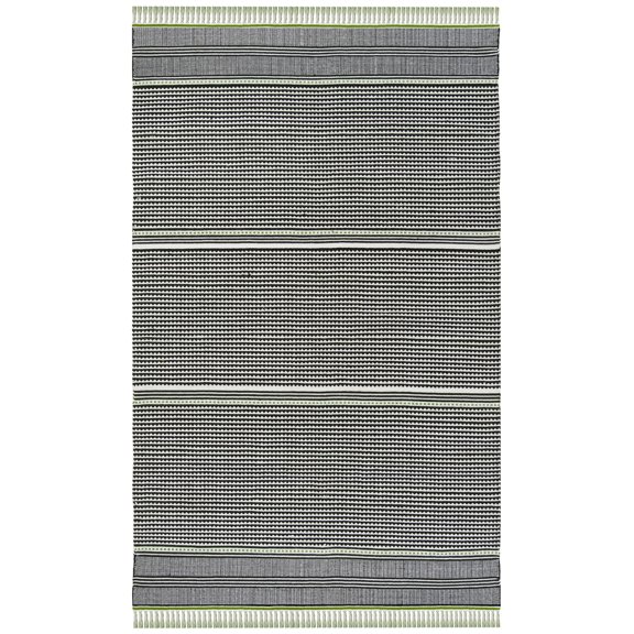 SAFAVIEH Montauk Kiana Striped Area Rug, Green/Multi, 5' x 8'
