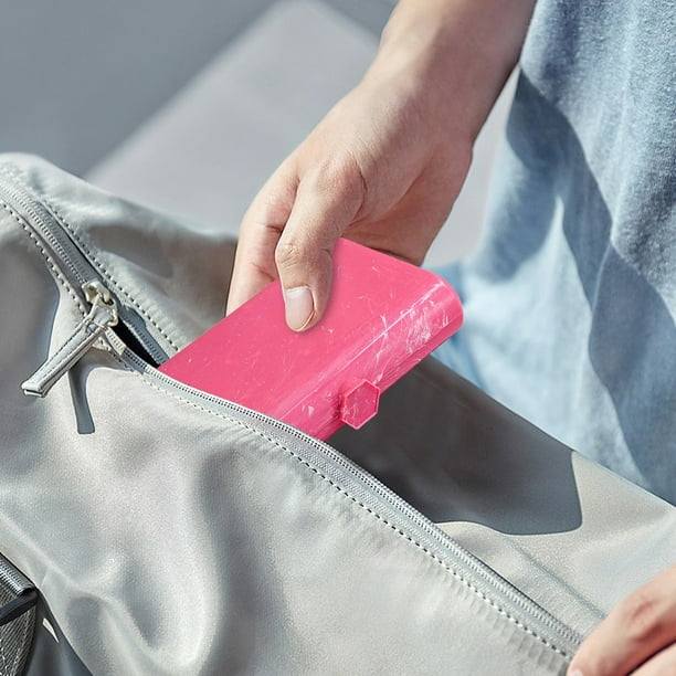 Contenedores Transparentes con Tapa, Caja de Maquillaje Plegable Portátil de 2 Capas con Espejo, Organizador de Cosméticos de Viaje, Diseño de Plástico Compacto y Duradero, Opciones En Rosa, Oro Rosa
