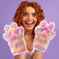 thumbnail image 3 of BotaniNest Animal For Costume Dress Up Soft Furry Animal Hand For Halloween Party And Cosplay, 3 of 6