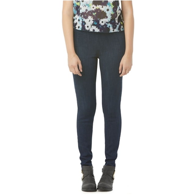 Aeropostale Womens Pull On Skinny Fit Jeggings, azul, grande Aeropostale Jeggings, ajustados