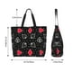 thumbnail image 5 of Disketp Card Suits Bolsa Tote Estampada para Mujer, Bolso de Hombro y de Mano para Compras y Viajes, 5 of 8