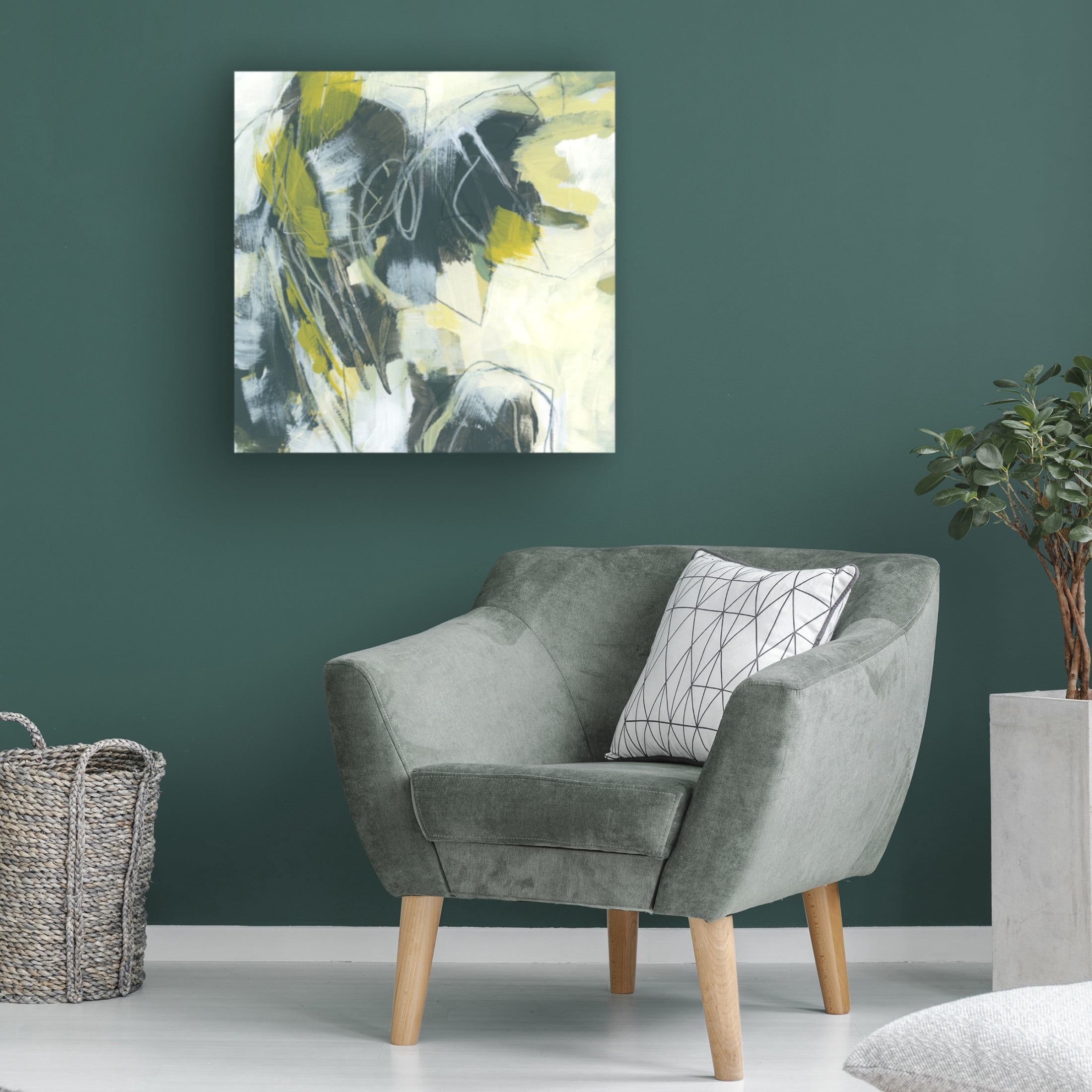 Trademark Fine Art June Erica Vess  Citron Synergy II Canvas Wall Art