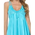 thumbnail image 5 of Casual Nights Women's Satin Lace Camisole Nightgown, 5 of 5