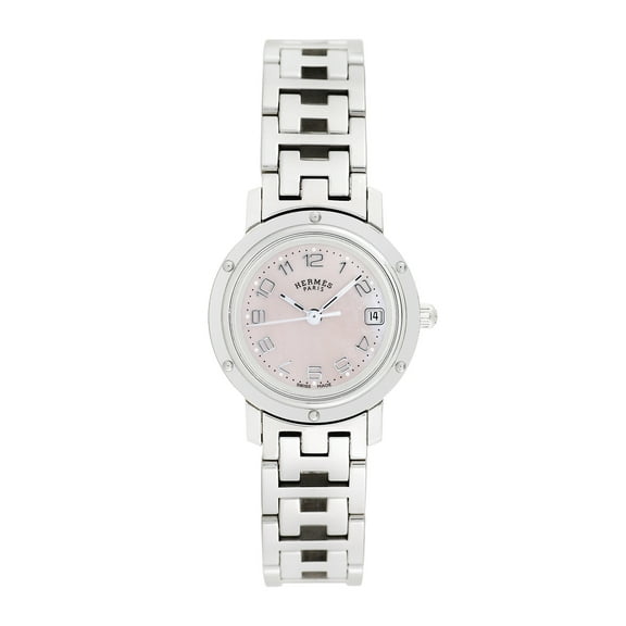 Pre-Owned Hermes Women's Clipper 24mm Stainless Steel Wristwatch