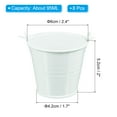 thumbnail image 2 of Uxcell 2.4"x2" Small Metal Buckets Mini Galvanized Bucket Colorful Easter Buckets White 8 Pcs, 2 of 6