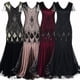 thumbnail image 4 of Vestido de lentejuelas vintage para mujer de los años 20, vestido de banquete ligero de lujo para fiesta, vestido de noche, vestido de cola de pez largo, 4 of 5