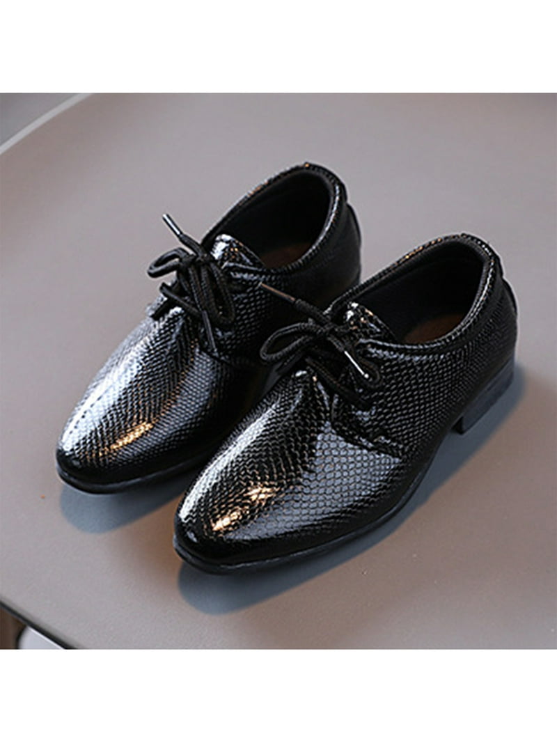 shoe village flushing kids leather dress shoes Tan Leather Toddler Inglesito Ceremony Shoes