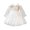 White, variant on Sngxgn Girls Loose 3/4 Sleeve Casual Ruffle Swing Long Dress(White,110)