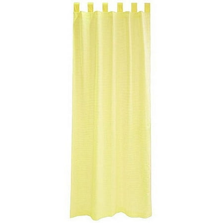 Seed Sprout Basics Tab Top Curtains (2 Panels), Yellow Gingham