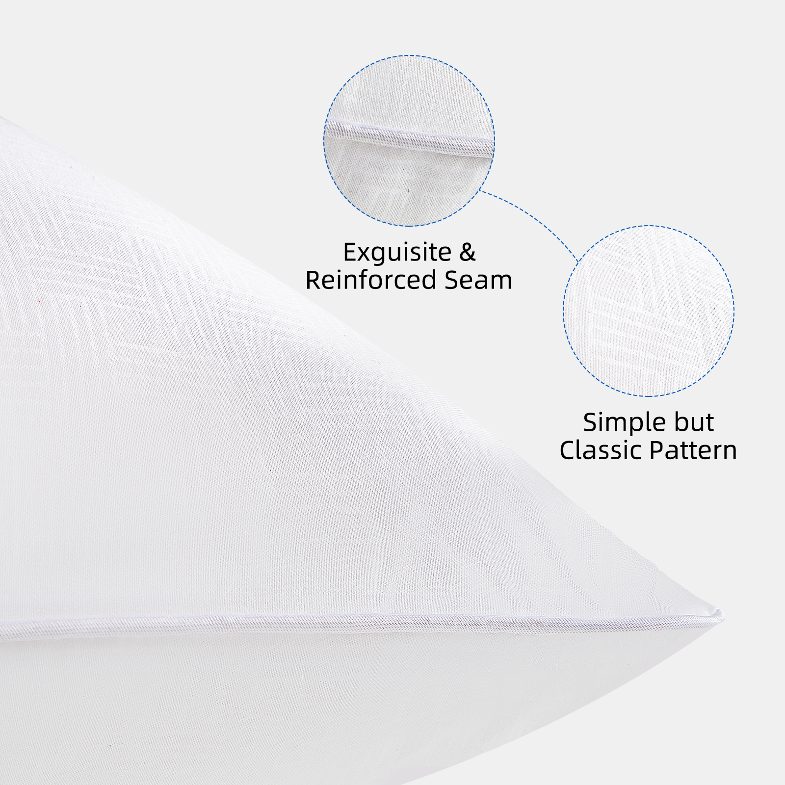 Cookey 12" x 20" Pillow Inserts, 2-Pack, White photo 5