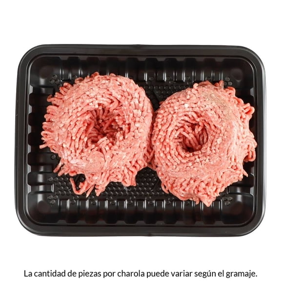 Molida de ternera por kg peso aprox por charola 700 a 800 g