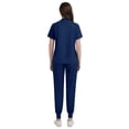 thumbnail image 2 of Niaahinn Women's Scrubs Set - V-Neck Top & Drawstring Jogger Scrub Pant for Nursing Uniforms, 9 colors, 2 of 8