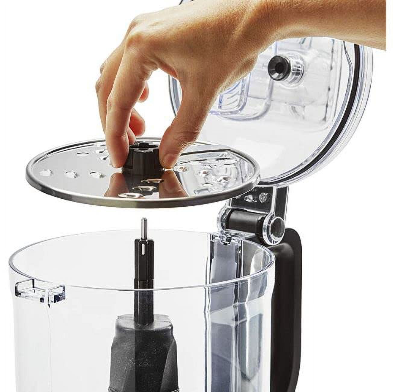 Open Box KitchenAid KFP0920QCU 9 Cup Food Processor with 3 disks, 2 blades & spatula, Contour Silver