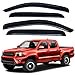 thumbnail image 3 of Lightronic Extra Durable Outside-Mount Auto Vent Window Visor, Fits 2005-2015 Toyota Tacoma, Double Cab, UV Protection Rain Guard, Original Window Deflector, No-Drill Easy Install, Dark Smoke, 4-Pcs, 3 of 4