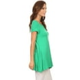 thumbnail image 2 of Women's Casual Solid Color Blouse Tunic Top Shirt, 2 of 4
