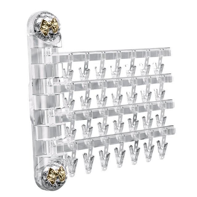 Percha de ropa plegable Tendedero plegable para lencería Bufandas Sujetadores Lazo dorado claro