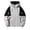 Khaki, variant on Maoxin Mens Jacket Men's Casual Loose Fitting Long Sleeved Zippered Hooded Jacket Jacket Coats , Dark Gray , 2XL
