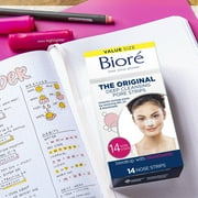 Biore Original Blackhead Remover Deep Cleansing Pore Strips, BONUS 8+2 Count